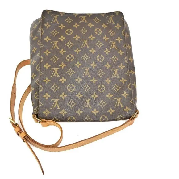 LOUIS VUITTON Musette Shoulder Bag Monogram Leather Brown France M51256 39TA132 - Picture 5 of 16